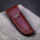 Hand Made Cow Leather Knife Sheath Cover For 4  Folding Pocket Knife 1583
