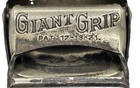 Giant Grip Match Safe Vesta Case     Silver Front     Pat  Dec 13  1921 Antique Nice