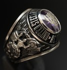 Size 12 Usa United Steelworkers Of America Stainless Steel Class   Signet Ring
