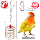 Bonka Bird Toys 00196 Small Stainless Steel Baffle Cage Treat Dispenser Parrot