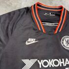 Nike Chelsea Fc Jersey Mens Medium Soccer Shirt Yokohama Abraham Black Orange