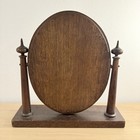 20 5  Antique Vintage Victorian Swivel Shaving Vanity Table Mirror Wood Dresser
