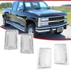 For 1988-1993 Chevy Truck Pickup C k 1500 Clear Front Side Marker Light Set Of 4