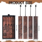 Wood Bookmark For Men Adventure Wooden Carving Book Mark Gifts For Men 4pcs