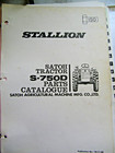 Satoh S-750d Stallion Tractor Shop Service Repair Manual Publication 1978