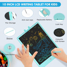 Lcd Writing Tablet For Kids 10 Inch Colorful Toddler Doodle Board Drawing Tablet