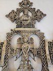 Very Large Vintage Ethiopian Processional Coptic Cast Cross 30  X 24 