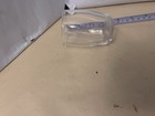 Vtg Clear Glass Double Shot Glass Unbranded Used