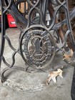 1894 Antique Singer Threadle Sewing Table  machine Sewing Machine Table 