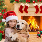 Christmas Photo Backdrops For Photography  Winter Fireplace Theme  7x5ft
