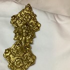 Gorgeous Large Antique Art Nouveau Lady Slide Belt Buckle Gold Plated