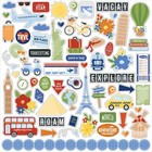 Born To Travel - 12x12 Collection Kit Echo Park Scrapbook Papers   Stickers