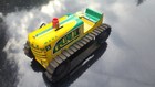 Vintage 50s  Marx Tin Litho  5 Climbing Tractor Wind Up   With Key    Works
