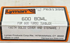 Lyman Model 600 Turbo Tumbler Accessory Bowl With Lid Orange 7631399 Sealed Box