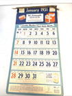 1951 St Joseph Aspirin Pharmacy Advertising Calendar Full Year