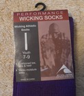 Nwt 4-pair Augusta Sportswear Purple Wicking Athletic Socks  7-9  Unisex Youth