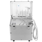 Portable Dental Delivery Unit Air Compressor Suction 4 Hole Mobile Case  chair