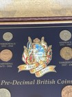 Vintage The Royal Windsor Collection Pre-decimal British Coins Framed Plaque