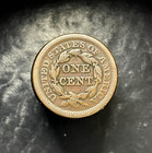 1851 Braided Hair Large Cent Vf-xf