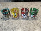 Vintage Looney Tunes Cup Tumbler Set 1991 Zak Designs Sylvester Tweety Bugs Taz