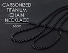 Phiten Titanium Carbide Chain Necklace  65cm  Made With Pure Titanium  Titanium_