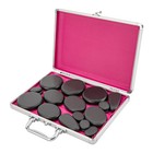 18pcs Hot Stone Basalt Hot Stones Set Massage Natural Hot Rocks With Heater Box