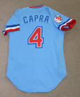 Nick Capra Texas Rangers 1982 Game Worn Used Jersey
