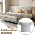 4pcs Heavy Duty Bed Sheet Straps Adjustable Lock Holders Fit All Mattresses