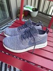 Nike Woman   s  Low Top Knit Lace-up Athletic Sneakers Gray purp Air Max 