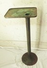 Vtg Bench Grinder Vise Cast Iron Pedestal Base Floor Stand Industrial Steampunk