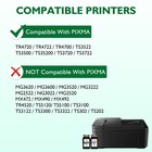 2pk Pg-275xl Black Ink Cartridge For Canon Pixma Ts3520 Ts3522 Tr4720 Tr4722