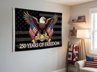 250th Anniversary Flag 3x5 Ft 1776-2026 Usa Patriotic Eagle Banner single-sided