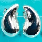 Very Good Tiffany Teardrop Stud Silver Earrings 25-2859