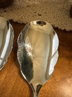 Two Wallace Sterling Silver Grand Victorian Hh Scalloped Serving Spoon