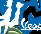 Vespa 1954 Classic Italian Motor Scooter Vintage Poster Art Print Retro Art