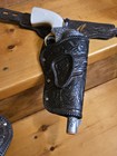 Vintage 1992 Larami 2 Gun Six Shooter W  Holster   Bullets  rare   