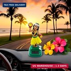 Solar Powered Hula Girl Dancing Figures Decoration  Swinging Hawaiian Girl Doll