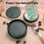 Drink Coasters With Holder  4  Leather Coasters For Drinks Set Of 6 For Tabletop
