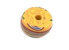 Rare Old Venetian Candy Yellow With Trail Design Wound African Trade Bead