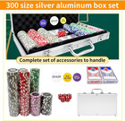 Professional Poker Chip Set 300pcs With Aluminum Case 11 5 Gram Composite Clay