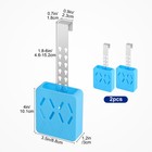 2pcs Toilet Tank Tablet Holder Adjustable Bleach Basket Silicone Hanging Case Us