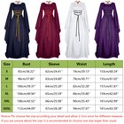 Women Costume Gothic Victorian Long Dress Renaissance Medieval Witch Fancy Dress