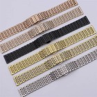 14mm 16mm 18mm 20mm 22mm Metal Bracelet Stainless Steel Watch Band Strap New