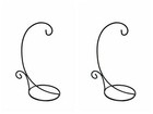 12 h Set Of 2 Metal Tabletop Stand Hook Hanging Candle Lantern Tea Light Holder