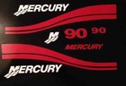 Mercury Outboard Decals Stickers Marine Vinyl Set  25 - 90 Hp Free Usa Shipping