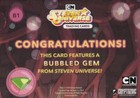 2019 Steven Universe Totally Fabricated Bubbled Gems Prop Card B1