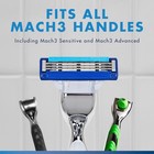 Gillette Mach3 Turbo Mens Razor Refill Blades Cartridges - 17 Count