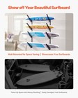 Vevor Surfboard Wall Mount 4 Tiers Horizontal Surfboard Rack For Storage Display