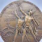 Bronze Medal   Art Nude Woman Man   Portuguese Merchant Navy   39 Of 500