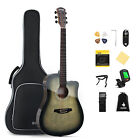     donner Full Size Acoustic Electric Guitar Bundle With Starp Tuner Bag   Refurb